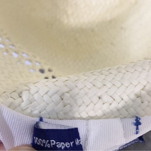 Hat Attack White Beach Hat with Colorful Pom-Poms os - Picture 8 of 10